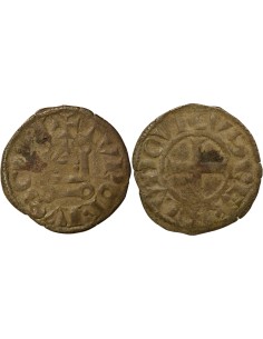 Louis VIII 1 denier tournois Billon 1223-1245