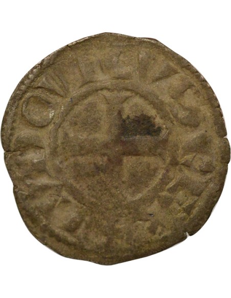 Louis VIII 1 denier tournois Billon 1223-1245