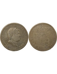 Naples et Sicile Ferdinand II des Deux-Siciles 120 grana Argent 1857 Naples
