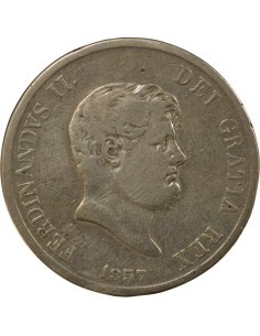 Naples et Sicile Ferdinand II des Deux-Siciles 120 grana Argent 1857 Naples 2