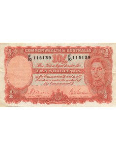 Australie 10 shillings 1939