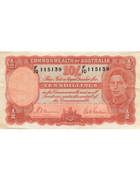 Australie 10 shillings 1939