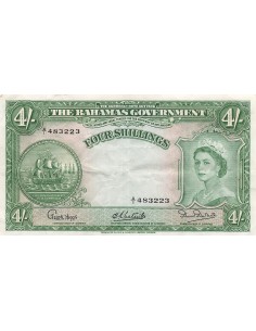 Bahamas 4 shillings 1953