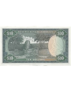 Rhodésie 10 dollars 1979 2