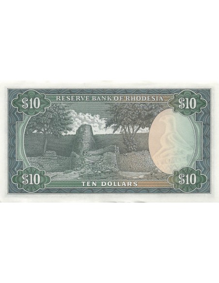Rhodésie 10 dollars 1979