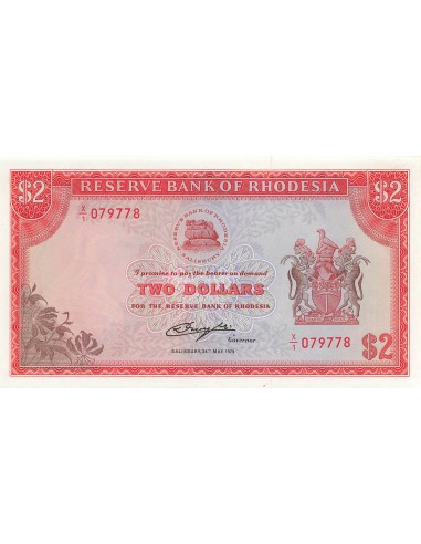 Rhodésie 2 dollars 1979