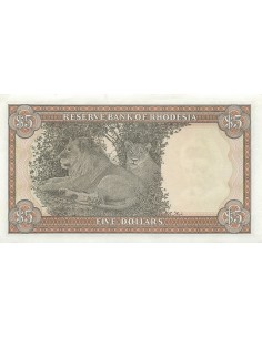 Rhodésie 5 dollars 1978 2