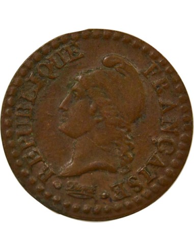 Dupré 1 centime Cuivre An 7 A - Paris