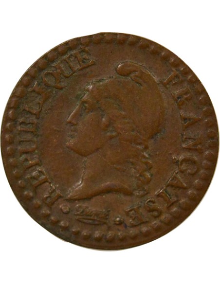 Dupré 1 centime Cuivre An 7 A - Paris