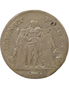 Union & Force 5 francs Argent An 8 Q Perpignan 2