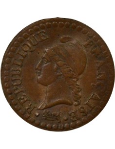 Dupré 1 centime Cuivre An 7 A - Paris 2