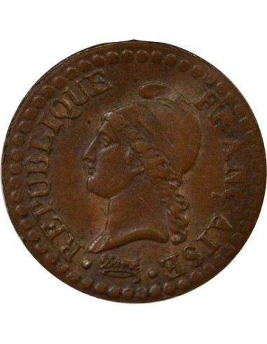 Dupré 1 centime Cuivre An 7 A - Paris
