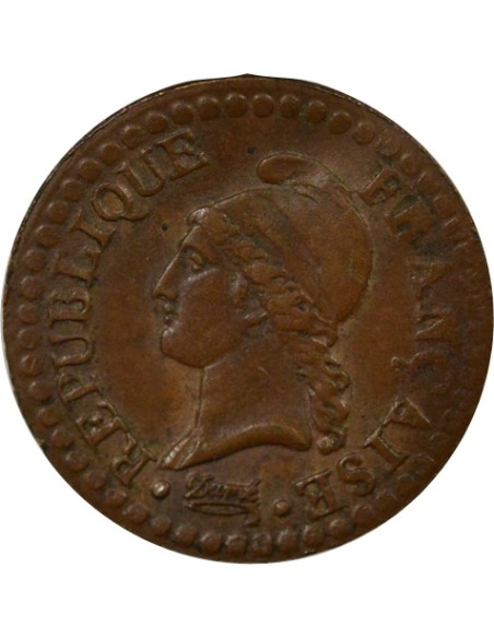 Dupré 1 centime Cuivre An 7 A - Paris