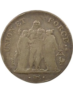 Union & Force 5 francs Argent An 11 A - Paris 2