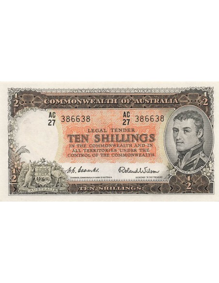 Australie 10 shillings 1954