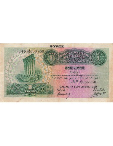 Syrie 1 livre 1939