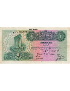 Syrie 1 livre 1939