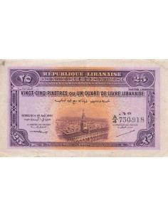 Liban 25 piastres 1942