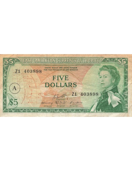 Etats Caraïbes orientales Elisabeth II