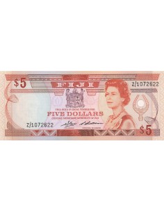 Fidji 5 dollars 1986