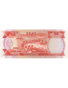 Fidji 5 dollars 1986 2