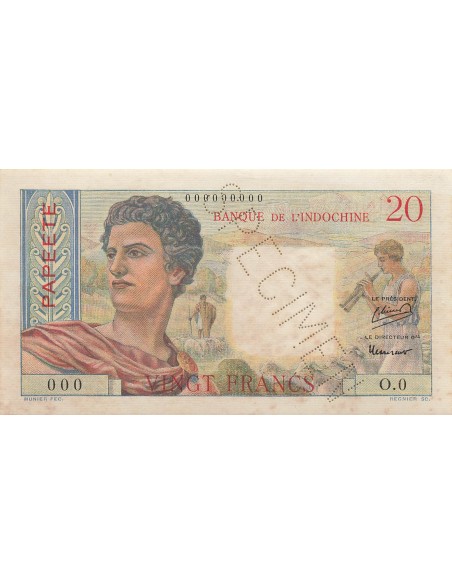 Tahiti 20 francs 1951