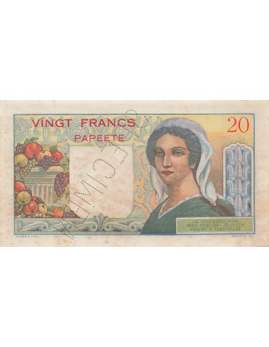 Tahiti 20 francs 1951