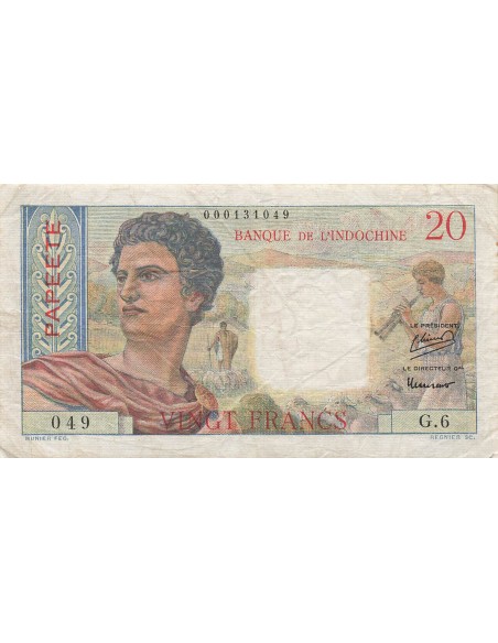 Tahiti 20 francs 1951