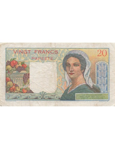 Tahiti 20 francs 1951