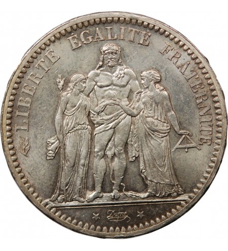HERCULE - 5 FRANCS ARGENT 1873 A PARIS﻿