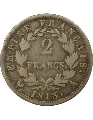 Roi d'Italie Empire 2 francs Argent 1813 A - Paris