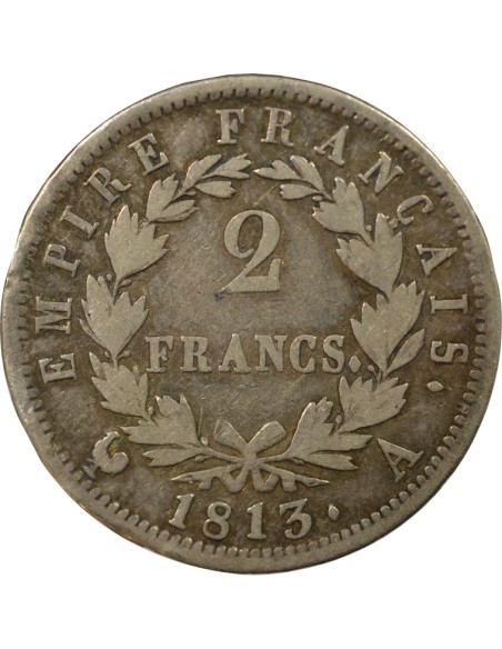 Roi d'Italie Empire 2 francs Argent 1813 A - Paris