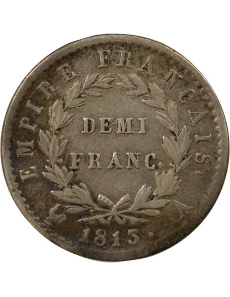 Roi d'Italie Empire 1/2 franc Argent 1813 A - Paris