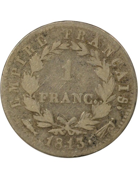 Roi d'Italie Empire 1 franc Argent 1813 Utrecht