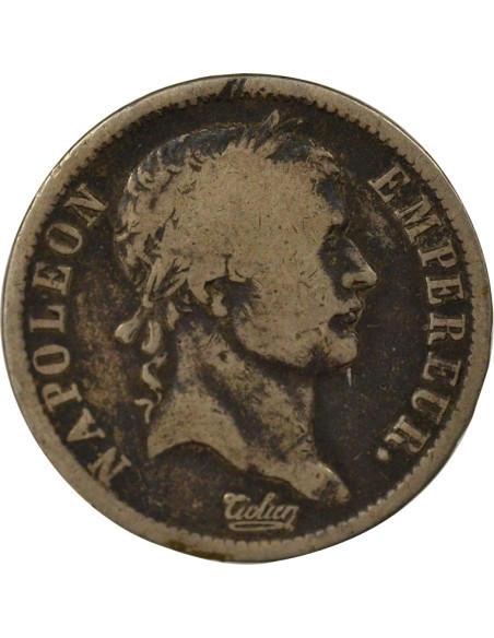 Roi d'Italie Empire 2 francs Argent 1813 K Bordeaux