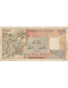 Algérie 5000 francs 1947