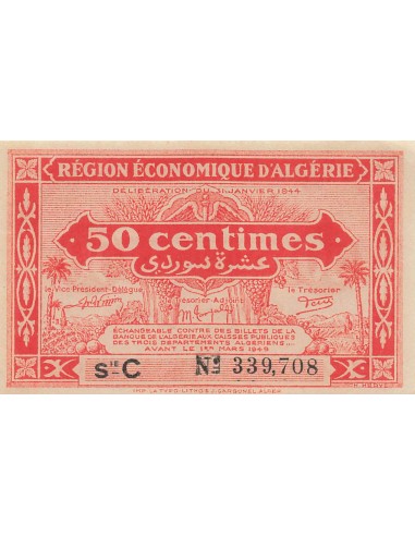 Algérie 50 centimes 1944