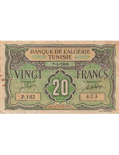 Algérie 20 francs 1948