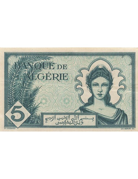Algérie 5 francs 1942