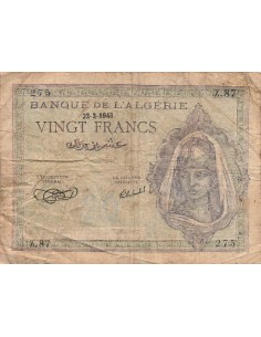 Algérie 20 francs 1943