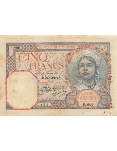 Algérie 5 francs 1929