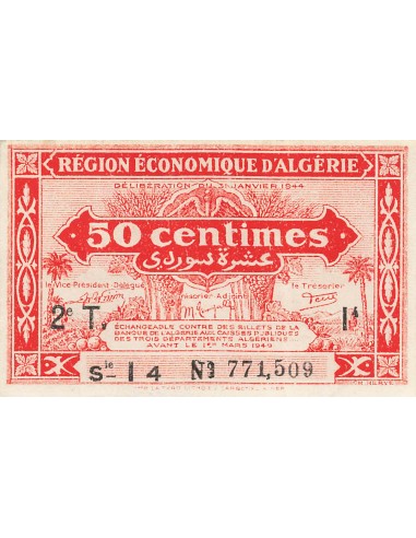 Algérie 50 centimes 1944