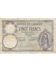 Algérie 20 francs 1941