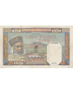 Algérie 100 francs 1940