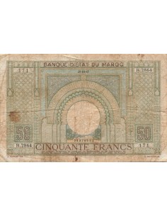 Maroc 50 francs 1947