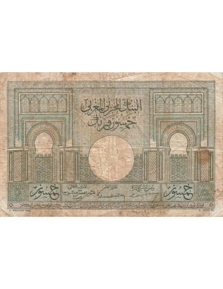 Maroc 50 francs 1947
