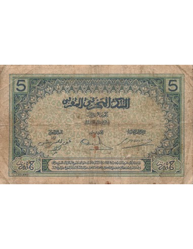 Maroc 5 francs 1924