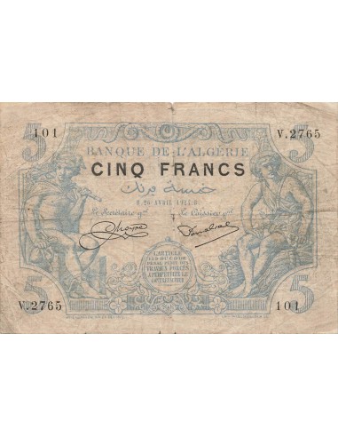 Algérie 5 francs 1924