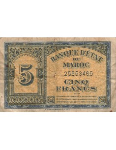 Maroc 5 francs 1944