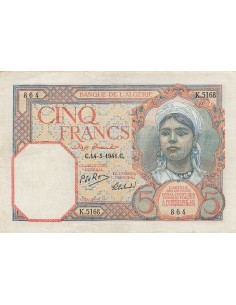 Algérie 5 francs 1941